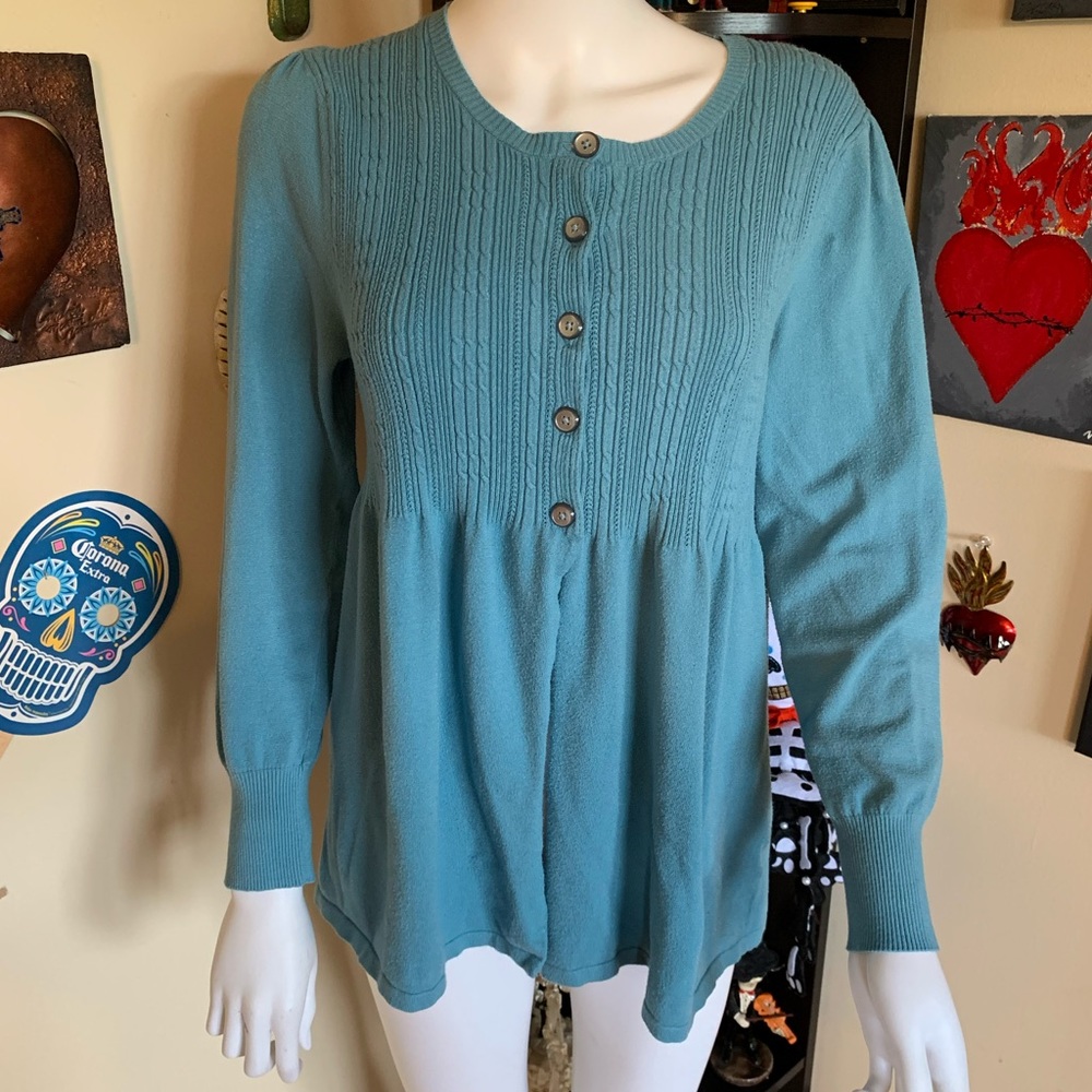 🍒💣 Plus size button down sweater - Picture 2 of 4